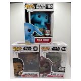 Star Wars Funko Pop! Lot Featuring Max Rebo, Lando