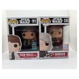 Funko Pop! Star Wars Han Solo and Dengar Figures