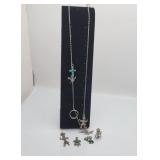Sterling Silver Necklace & Charms