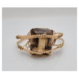 Wire Wrapped Smoky Quartz Bracelet