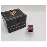 10K Gold Alexandrite Ring, Size 6