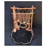 Navajo Weaver Doll with Loom