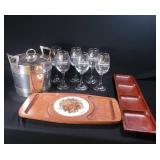 Stemware, Ice Bucket, and Charcuterie Set