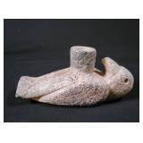 Hand-Carved Stone Native Pipe
