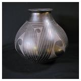 Mata Ortiz Black-on-Black Vase