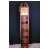 Metro Clock-Style Wooden Shelf