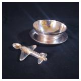 U.S.N. Marked Silver Bowl Set