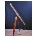 Vintage Brass Telescope with Tripod