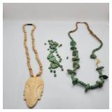 Two Necklaces With Loose Beads