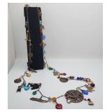 Charm Necklace Representing a Naval Carrer