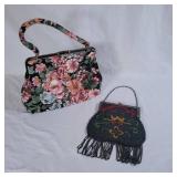 Floral and Beaded Purse Duo