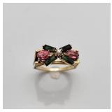 14K Gold Ring With Gemstones