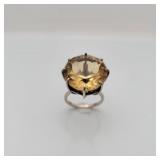 Sterling Silver Citrine Ring
