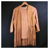 Beaded Suede Vest & Shirt