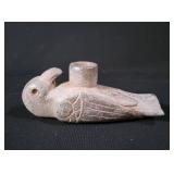 Native American Hand-Carved Stone Pipe