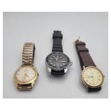 Three Watches: Timex, Longines, USN