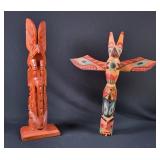 Northwest Coast Totem Sculptures