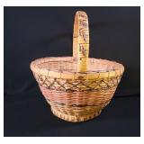 Hand-Woven Natural Fiber Basket