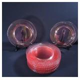 Arcoroc Rosaline Pink Glass Plates