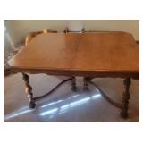 Wood Dining Table With Pedestal Legs