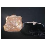 Whiting & Davis Mesh Purse, Velvet Clutch