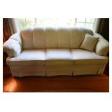 Broyhill Clam Shell Cream Sofa