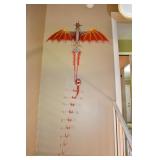 Vtg 3D Dragon Kite w/ Extra Tail