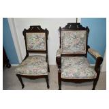Victorian East Lake King & Queen Parlor Chairs