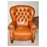 La Z Boy Tufted Wingback Leather Recliner