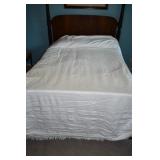 Vintage White Chenille Bedspread