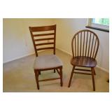 Pair of Mismatched Dining Chairs