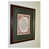Framed Proverbs 31:25-28 Artwork