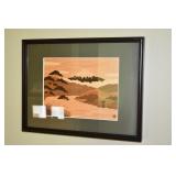 Framed Oriental Wood? Artwork