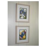 Pair of Floral Artwork
