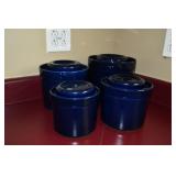 Unique Cobalt Blue Canister Set