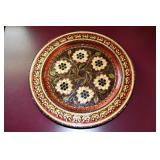 Hand Carved Wood Decorative Wall Plate