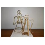 Pair of Metal Angel Candle Holders