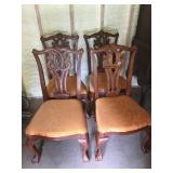 4 Mahogany Ribbon-Back Chairs