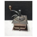 Wood and Cast Iron Coffee Grinder