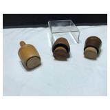 3 Wooden Butter Molds