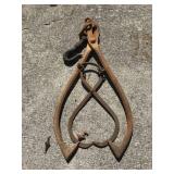 Vintage Large and Small Hay Tongs