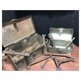 Old Metal Lunchbox with Tools