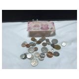 Foreign Coins and Bill