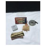 Vintage Stamp Pad and Measuring Lot