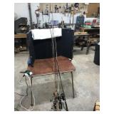4 Fishing Poles With Reels