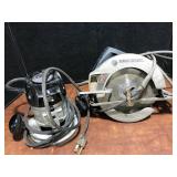 Craftsman Router and Black & Decker Saw