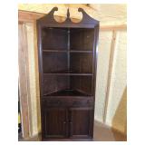 Rosewood Corner Cabinet with Bead Work
