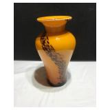 Hand-Blown 12in Glass Vase