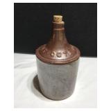 Brown Glazed Whiskey Jug with Patent Date