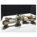 Vintage Adjustable Metal Roller Skates